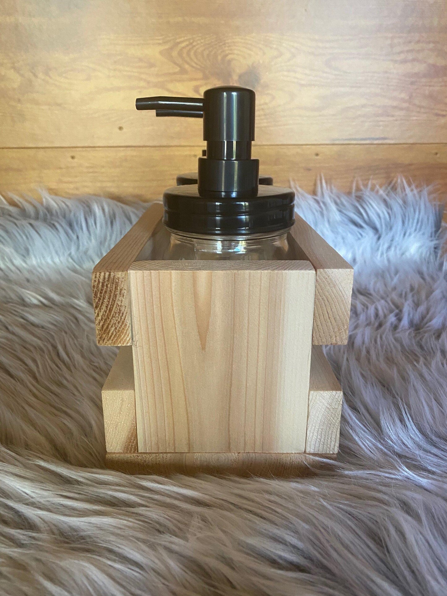 Mason jar hand soap + hand lotion dispenser