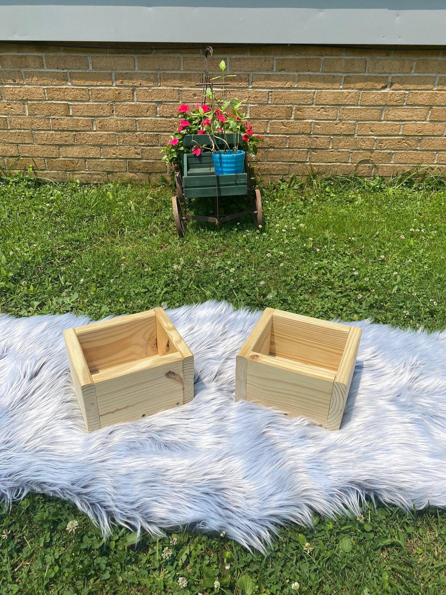 Set of Two Small Planter Boxes