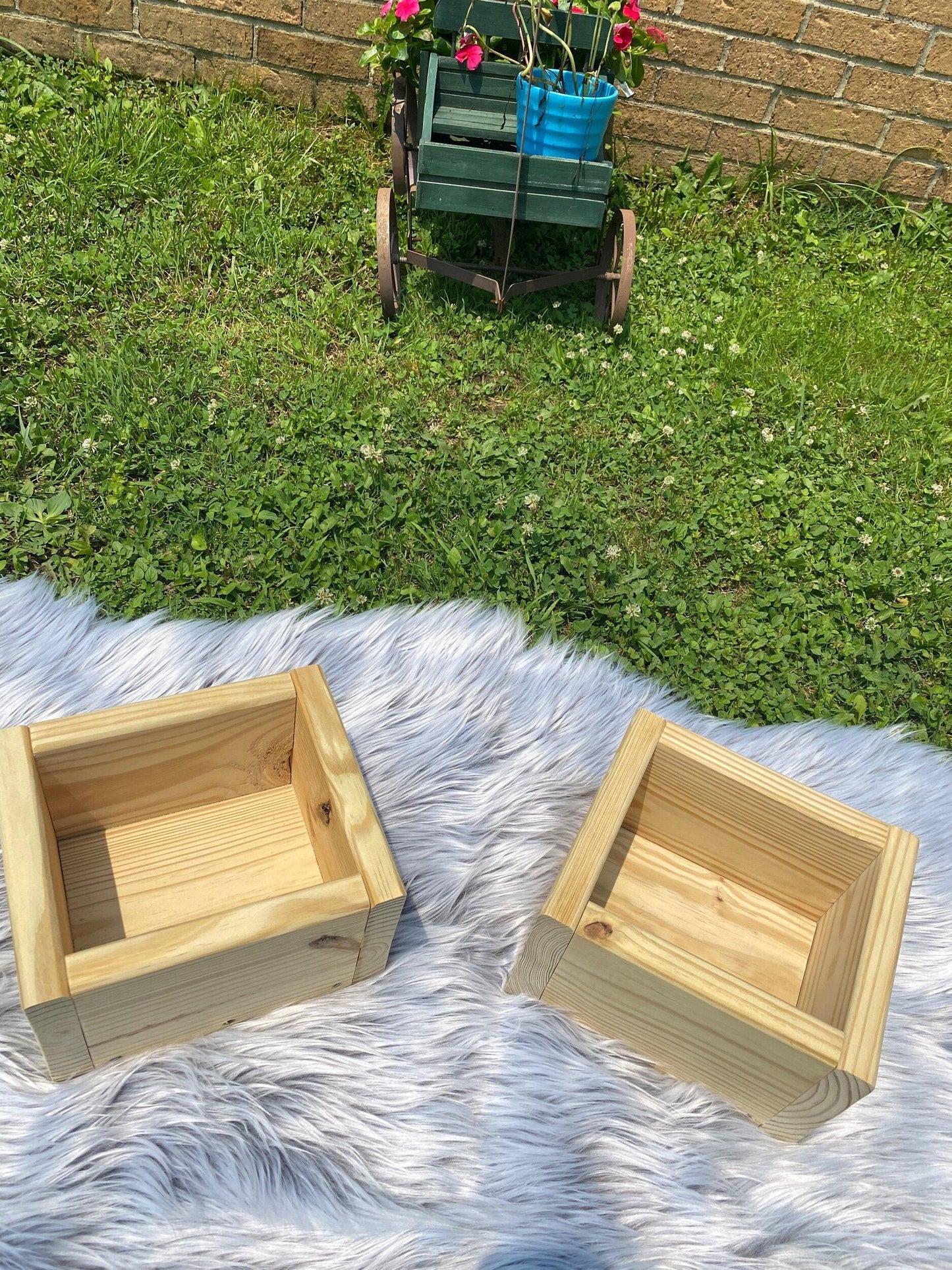 Set of Two Small Planter Boxes